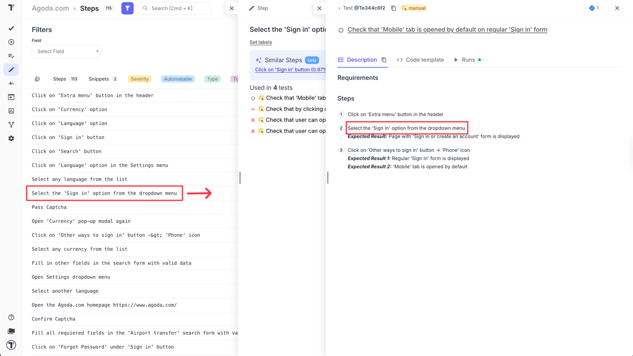Testomat.io - Steps Update