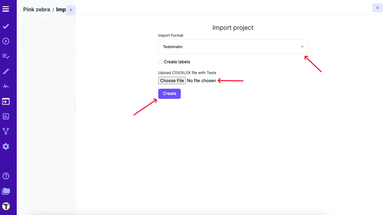 image Import Testomat